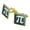 Gold, variant on Pi Math Geek Nerd 3.14 Square Cufflink Set - Silver or Gold