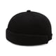 thumbnail image 1 of Gorro burdeos con visera enrollada, gorro negro, 1 of 5