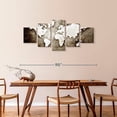 thumbnail image 3 of Elephant Stock Old Grunge World Map Wall Art - Horizontal Multi Panel Canvas - Living Room Wall Decor - Map Multi Panel - Gray And Brown Decor - 80" x 36", 3 of 8