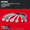 thumbnail image 3 of CRAFTSMAN Versastack Mechanics Tool Set, 1/4 and 3/8 Inch Drive, 71 Piece (CMMT45171), 3 of 5