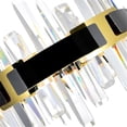 thumbnail image 4 of CWI Lighting Aya LED Integrated Pearl Black Chandelier, 4 of 6
