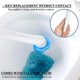 thumbnail image 5 of 3 in 1 Toilet Brush, 16 Refills Toilet Brush Head + Toilet Brush + Base, 360 Degree Multifunctional Cleaning Toilet Brush for Toilet, Bathroom, WC, 5 of 5