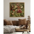thumbnail image 4 of Drsoum Vintage Landscape Canvas Wall Art 16x16in Natural Framed Poppies Flower Classic Wall Prints Modern Farmhouse Kitchen Bedroom Office Decor, 4 of 6