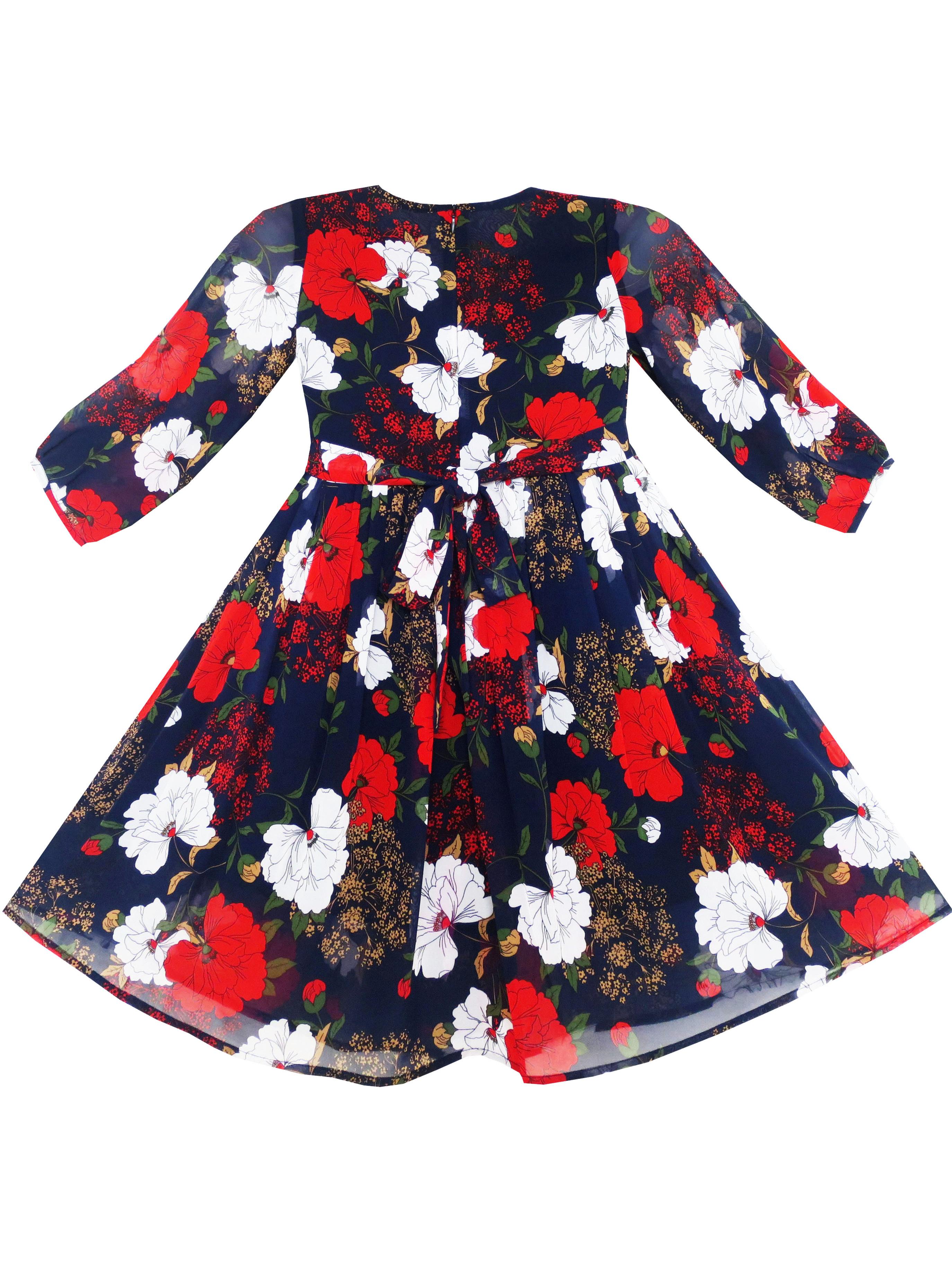 girls size 7 red dress