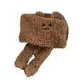 thumbnail image 3 of Novedad Envoltura para el cuello Espesado Animal de dibujos animados Invierno Cálido a prueba Acrílico Bufanda para mujeres Hombres Marrón Macarena bufanda de invierno, 3 of 8