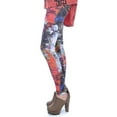 thumbnail image 3 of Casual S/M Fit Colorful Graffiti Spray Paint Print Urban Street Style Legging, 3 of 4