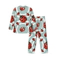thumbnail image 2 of Kll Insects Sleepwear Mens Flannel Pajamas,Long Cotton Pj Set, 2 of 9