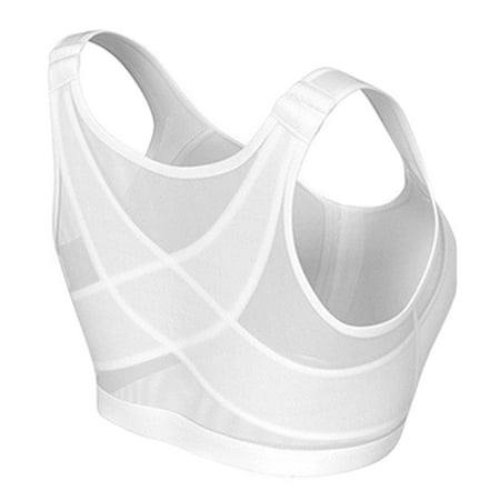 

Wireless Posture Support Bra Breathable Front Closure Underwear For Women Yoga Sports