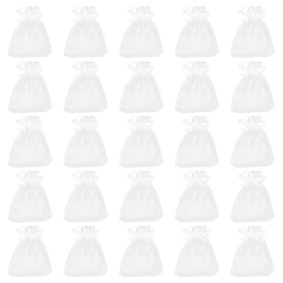 100 Pcs Mesh Bag Jewelry Drawstring Office Desk Decorations Purse Bags for Storage
