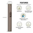 thumbnail image 2 of A&S Mezuzot Aluminum Mezuzah Case with Exclusive Modern Shin Design Easy Peel and Stick Judaica Door Mezuza for 5 Inches Parchment Scroll (Beige, 6 Inches), 2 of 4