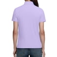 thumbnail image 4 of FRSASU Womens Golf Polo Shirts Short Sleeve Collared Tops Lightweight Moisture Wicking Tennis Activewear Purple, 4 of 6
