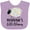 Lavender, variant on Inktastic Mamaw for Grandchild Girls Girls Baby Bib