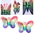 thumbnail image 3 of leaveforme Butterfly Metal Wind Spinners - 3D Hanging Reflective bird repellent, Spinner Hanging for Yard and Garden, Kinetic Wind Catchers & Spinners Decoration for Patio Lawn, 3 of 8