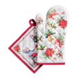 thumbnail image 1 of Maison d' Hermine Chromo 100% Cotton Set of Oven Mitt (7.5 Inch by 13 Inch) and Pot Holder (8 Inch by 8 Inch) for BBQ Cooking Baking Grilling Microwave Thanksgiving/Christmas, 1 of 3