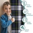 thumbnail image 3 of Blackout Kids Curtains,Blue Green Plaid Checkered Pattern Childrens Insulated Curtains Set Of 2,Bedroom Essentials,Toddler Room Decor 42"x63", 3 of 5