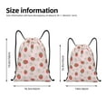 thumbnail image 2 of Lsque Strawberry Floral Print Drawstring Backpack Bag Sport Gym Sackpack Cinch Bags Drawstring Bags Draw String Sport Bag-Medium, 2 of 6