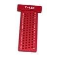thumbnail image 1 of Trazador de carpintería, en T, regla en forma de T de aleación de aluminio multifuncional 4 pulgadas Cola regla cuadrada T, 1 of 8