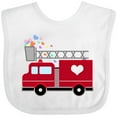 thumbnail image 3 of Inktastic Easter Red Firetruck with Pink Hearts Boys or Girls Baby Bib, 3 of 4