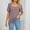Gray, variant on ECZHAW Tank Top for Women Square Neck Top Puff Sleeve Shirts Loose Fit Tshirts Blouses Dressy Casual,