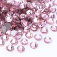 thumbnail image 1 of Diamantes de imitación Meibite rosa con parte trasera plana, diamantes de imitación de vidrio para decoración de uñas y manualidades, fijación con pegamento, piedras preciosas sueltas (rosa, SS30, 288, 1 of 1