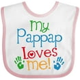 thumbnail image 3 of Inktastic My Pappap Loves Me Boys or Girls Baby Bib, 3 of 4