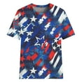 thumbnail image 3 of Cathalem Womens Fashion Summer Tops V Neck Basic Tee,Blue S, 3 of 4