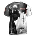 thumbnail image 2 of Religious Jesus Protection Knight Templar Son Of God 3D T-Shirt S-5XL, 2 of 4