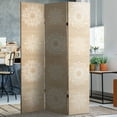 thumbnail image 7 of Oriental Furniture 6 ft. Tall Mandala on Birch Canvas Room Divider - 3 Panel, 7 of 7