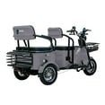 thumbnail image 6 of Massimo MGC 800W 3-Seat (Scooter) with Front and Back Storage Golf Cart - Gray, 6 of 8