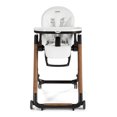 thumbnail image 4 of Peg Perego Siesta Ambiance High Chair with Eco Leather/Wood Look - Grey, 4 of 5