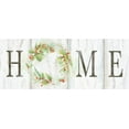 thumbnail image 2 of Coulter, Cynthia 24x12 Black Ornate Wood Framed with Double Matting Museum Art Print Titled - Holiday Wreath Home Sign, 2 of 4