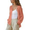 thumbnail image 6 of Flare Sleeve Tops Women Dressy Women's Linen Button Shirt Raglan Long Sleeve Crew Neck Blouses Loose Upf Sun Protection Outdoor Athletic Tops XL, 6 of 9