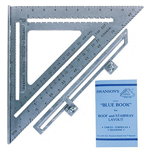 Swanson Tool S0101 7-inch Speed Square Layout Tool with Blue Book 2 Pack