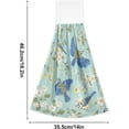 thumbnail image 3 of SKYSONIC Hanging Kitchen Towel 12 x 17 Inch Cute Bird in The Flowers Towel Set 2 Pieces of Dry Towels, 3 of 7