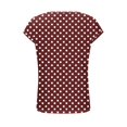 thumbnail image 6 of ZUKMRJPC Womens Summer Tops Short Sleeve Crewneck Polka Dot Button Down Pullover Tees Casual Loose Fit Basic Tunic Shirts, 6 of 7