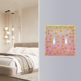 thumbnail image 4 of Yayeee Toggle Light Switch Wall Plate 2-Gang 4.56"x4.48" Decorative Outlet Cover, Gradient Pink Stars, 4 of 7