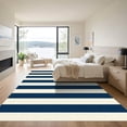 thumbnail image 3 of ODIKA 4' x 6' Machine Washable Non-Slip Area Rug, modern striped High Traffic Rug, Blue, 1017824, 3 of 7