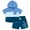 Blue, stitch, variant on Disney Winnie the Pooh Pullover Hoodie and French Terry Shorts Newborn to Toddler