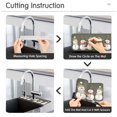 thumbnail image 5 of Yayeee Faucet Mat for Kitchen Sink 30" Diatomite Long Splash Guard Pad, Gray Cute Snowmen, 5 of 7
