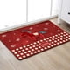 thumbnail image 5 of Alfombra de Puerta Delantera Lavable Entrada Interior, Alfombra de Vacaciones de Diseño de Caballo Festivo Rojo, Alfombras de Bienvenida para la Puerta Delantera, 5 of 8