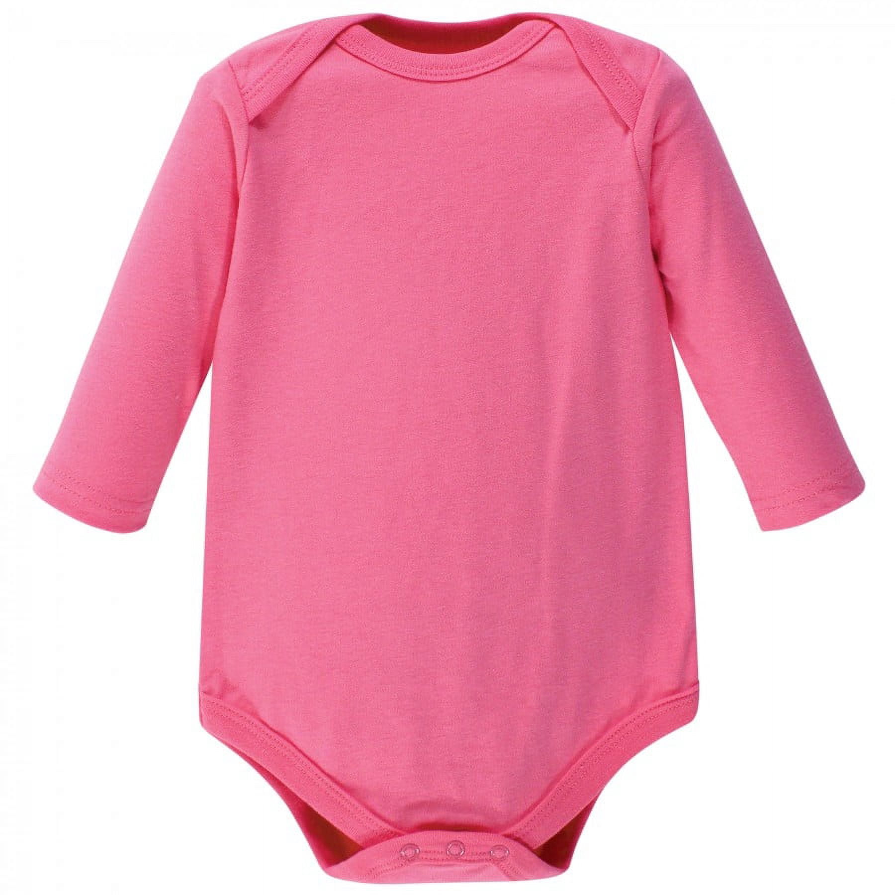 Hudson Baby Cotton Long-Sleeve Bodysuits, 5-Pack, Newborn- 24 Months