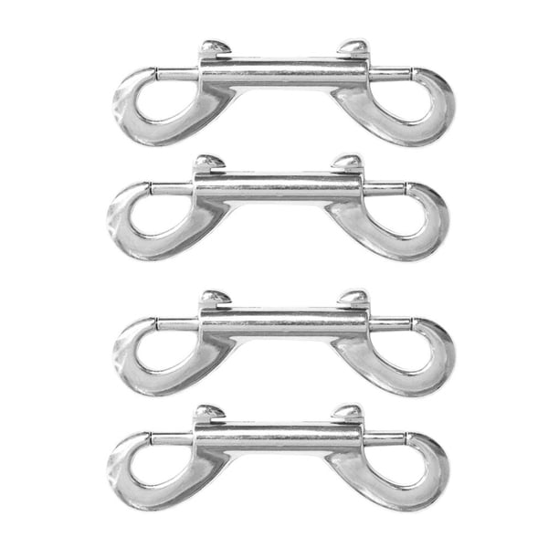 4pcs Ganchos de Doble Extremo Gancho para Llaves Ganchos de Metal Ganchos de Gatillo Clips 9x2cm