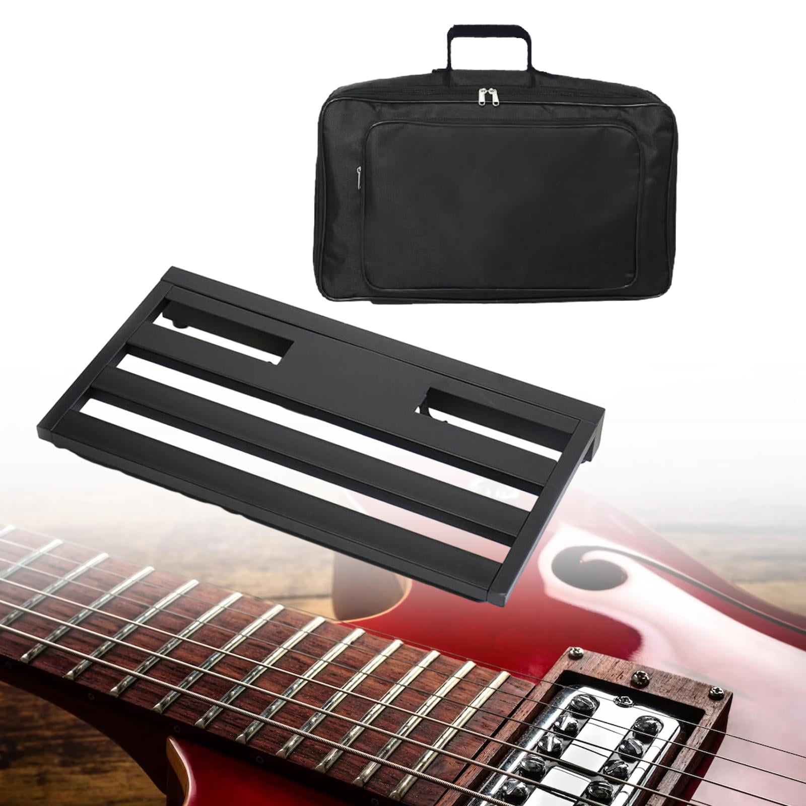 LeeQinersw Guitar Pedal Board 22''x12.4'' Sturdy Professional Lightweight Portable with Bag