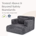 thumbnail image 6 of Delta Children Cozee Chaise Bedtime Lounger Chair, Midnight, 6 of 11