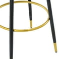 thumbnail image 5 of CLEARANCE! Counter Height Bar Stools Set of 2, Velvet Kitchen Stools Upholstered Dining Chair Stools 24 Inches Height with Golden Footrest for Kitchen Island Coffee Shop Bar Home Balcony, 5 of 10