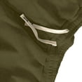 thumbnail image 2 of Ceisia Men Solid Color Loose Casual Pants Elastic Waist Drawstring Sports Gift Work Trousers, 2 of 7