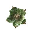 Lilgiuy 9.4 Inch Christmas Artificial Flowers Green Magnolia Flowers