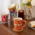thumbnail image 2 of vancasso Ceramic Coffee Mug Set of 6, 12 oz Coffee Cup, Porcelain Tea Cups, Series LUMI, 2 of 10