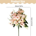 thumbnail image 3 of Torqee Premium Artificial Rose Bouquet,32cm Realistic Silk Flower Stems for Home Wedding Vase Centerpiece Floral Arrangement,Champagne, 3 of 5