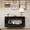 High Gloss-black, variant on Vavkorkula Console Table with Hidden Storage and Adjustable Shelves, High Gloss White, MDF